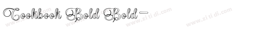 Cookbook Bold Bold字体转换